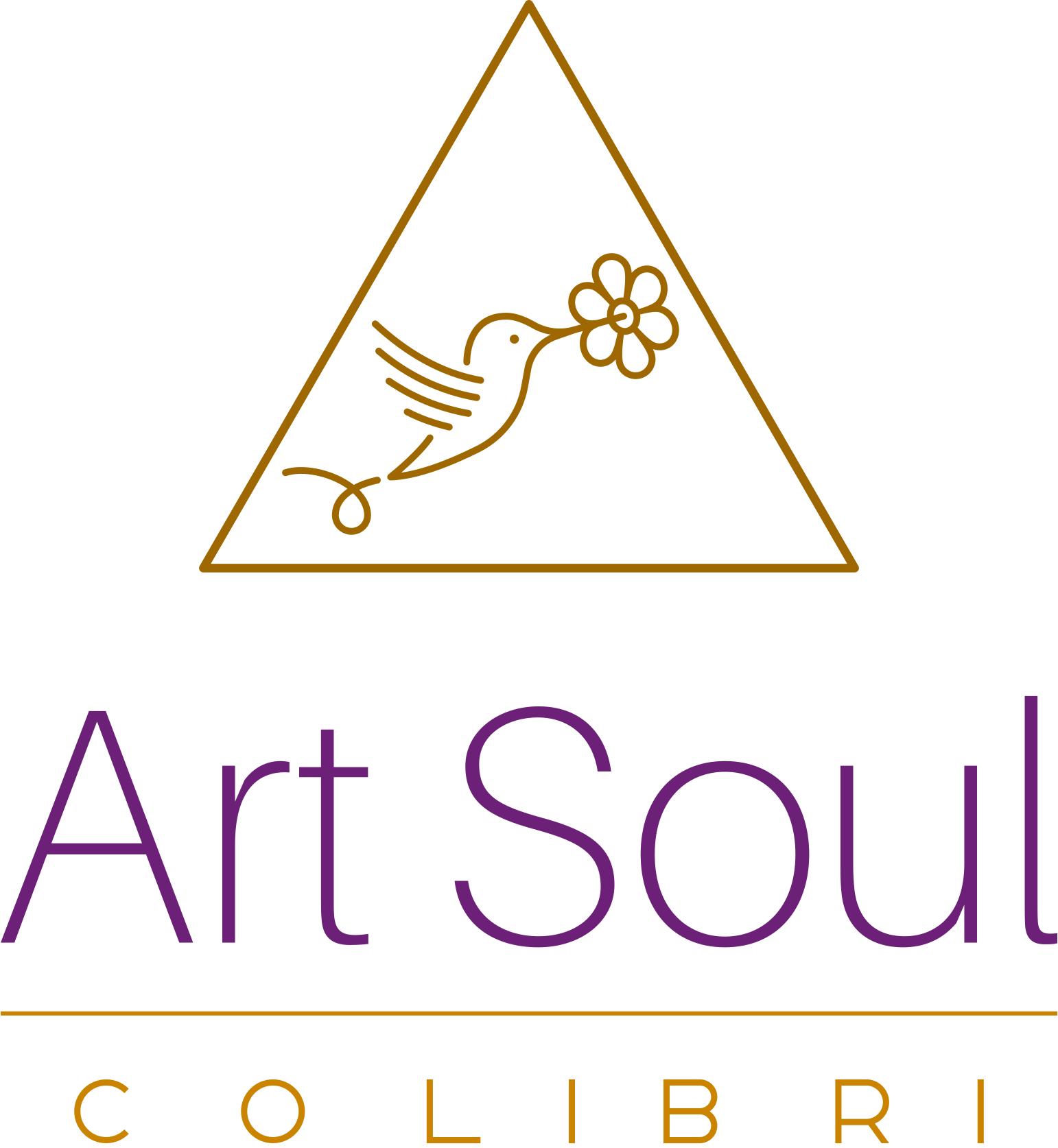 Logo Art Soul Colibri em detalhe